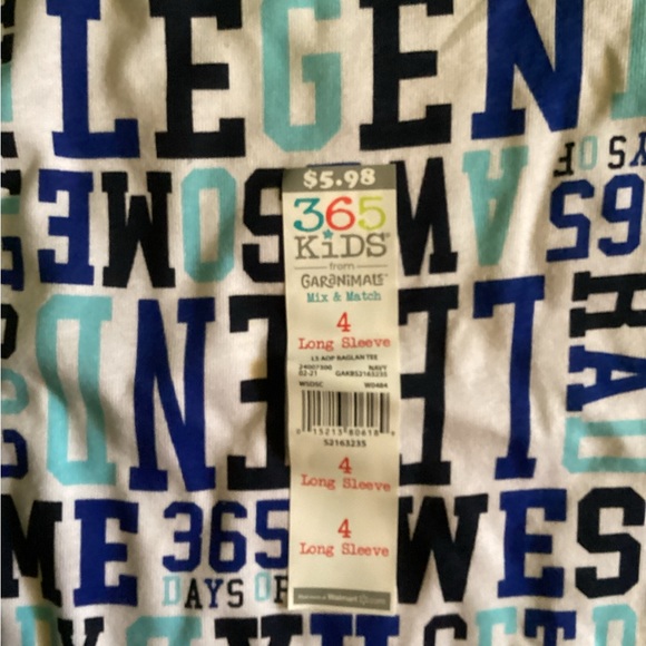 Garanimals 365 Kids Boys Raglan Long Sleeve T-Shirt Size 4 NWT - Picture 4 of 11